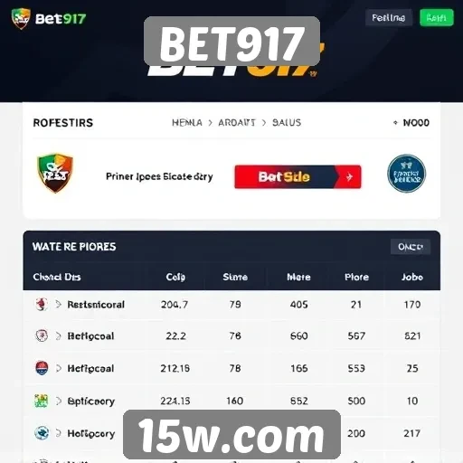 Comparativo de odds no BET917 e outros sites